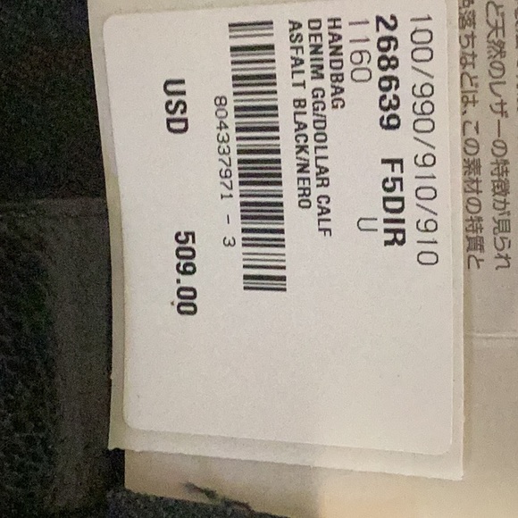 Absolutely wonderful black Gucci bag with original price tag - Picture 5 of 8